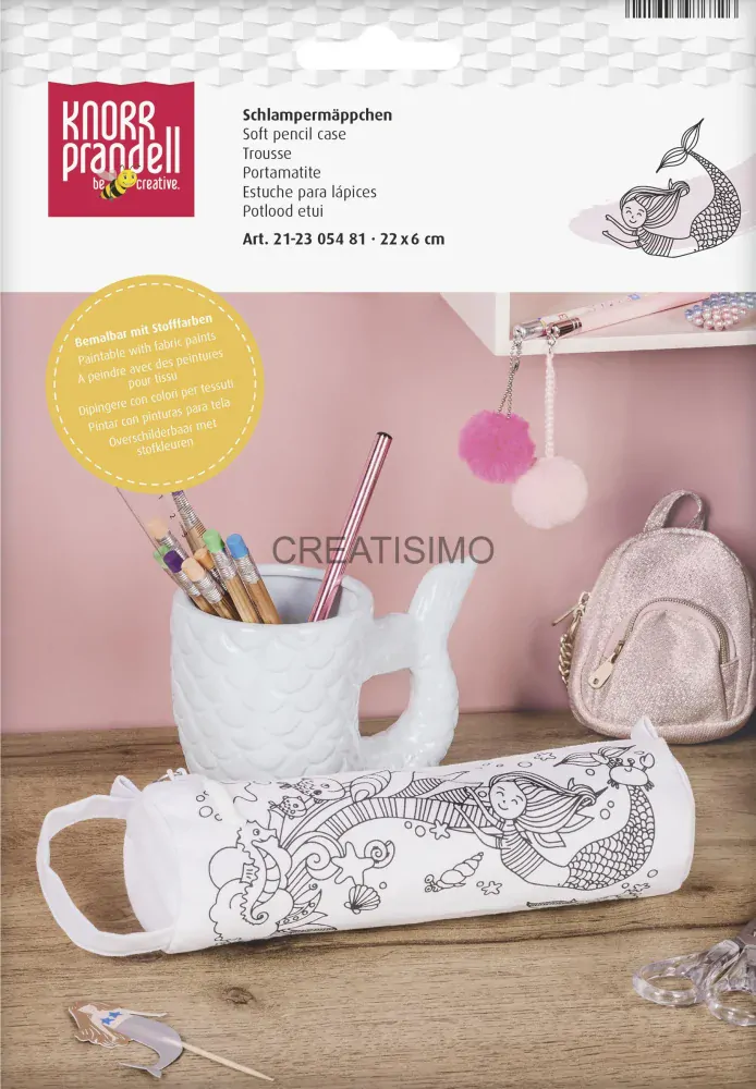 Peračník/puzdro "Morská panna" na vymaľovanie