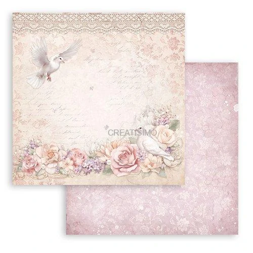 Obojstranné papiere "Romance Forever" na scrapbooking, 20,3 x 20,3 cm, 10 ks