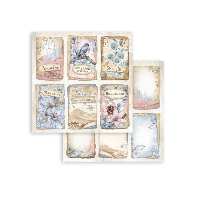 Obojstranné papiere "Dewdrops" na scrapbooking, 20,3 x 20,3 cm, 10 ks