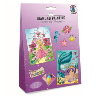 Diamantové maľovanie pre deti "Princezná"