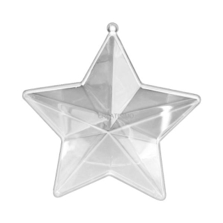 Plastová hviezda, 8 cm