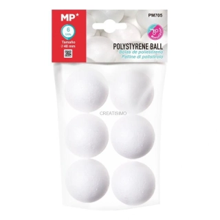 Polystyrénové gule ø 4 cm, 6 ks