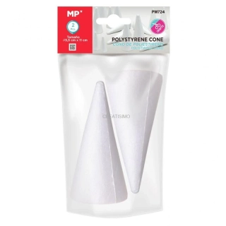 Polystyrénový kužeľ 11 cm, 2ks