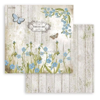 Obojstranný papier na scrapbooking "Romantic Garden House Columbin" 30,5x30,5 cm, 1 ks