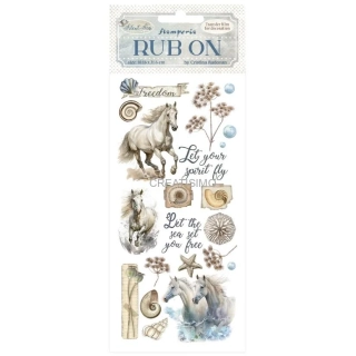 Pretláčacia nálepka (Rub-on transfer) – Tiché more